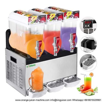 quality 3 Bowls Ice Slush Machine , Frozen Margarita Machine With LED Light Cover factory